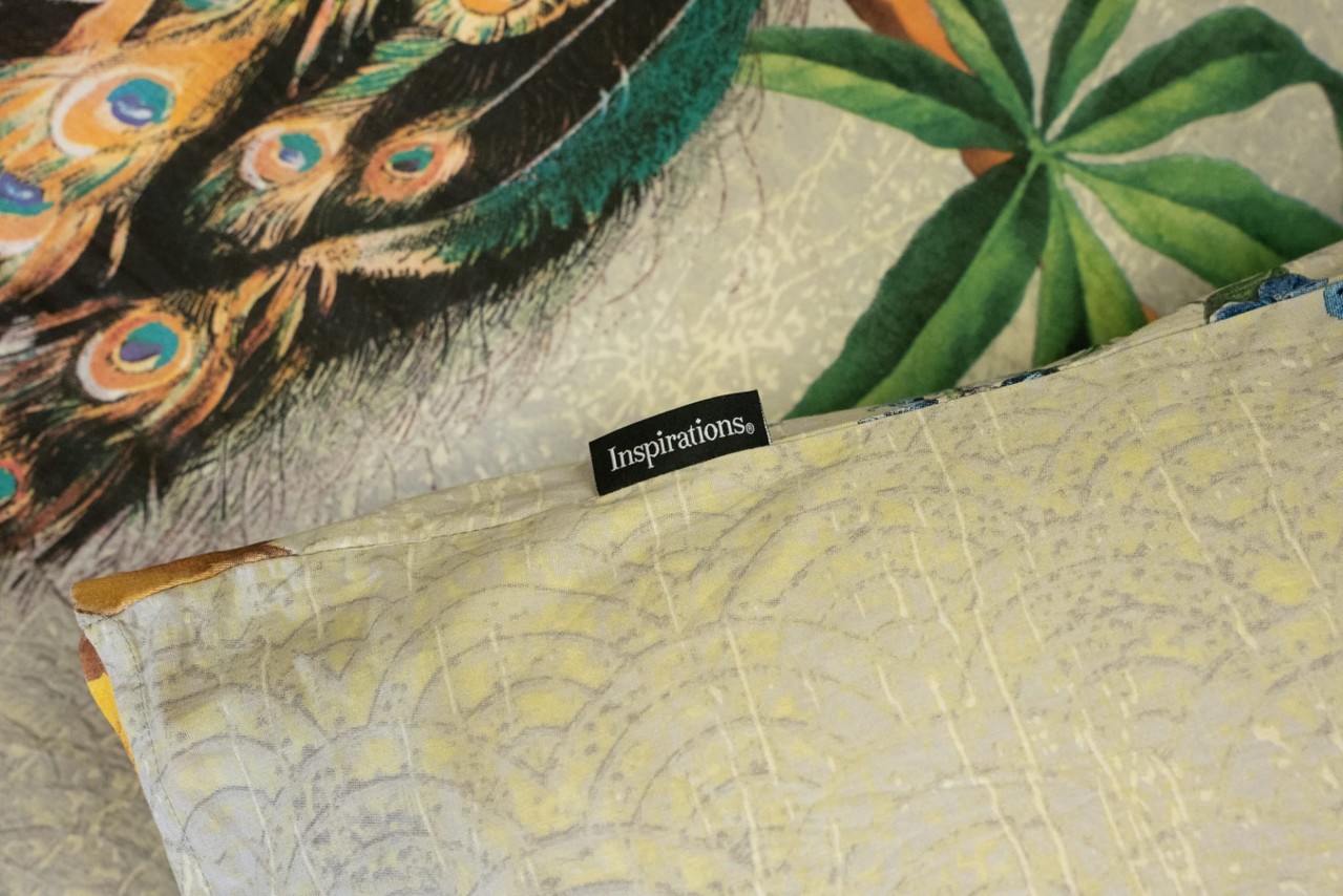 Inspirations Cotton duvet cover Peacock Light