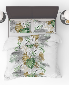 Refined Bedding Dekbedovertrek Jungle Sketch