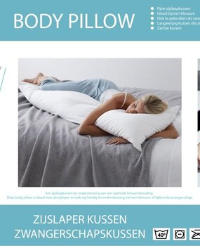 Suite Sheets Ondersteunend Lichaamskussen Body Pillow (in doos verpakt)