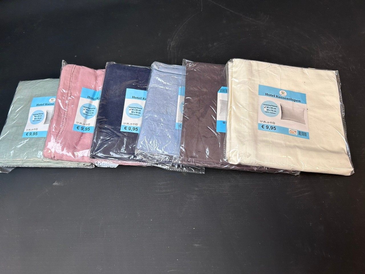 Stock Assorti Kussensloop - Per  stuk verpakt, 100 stuks in doos