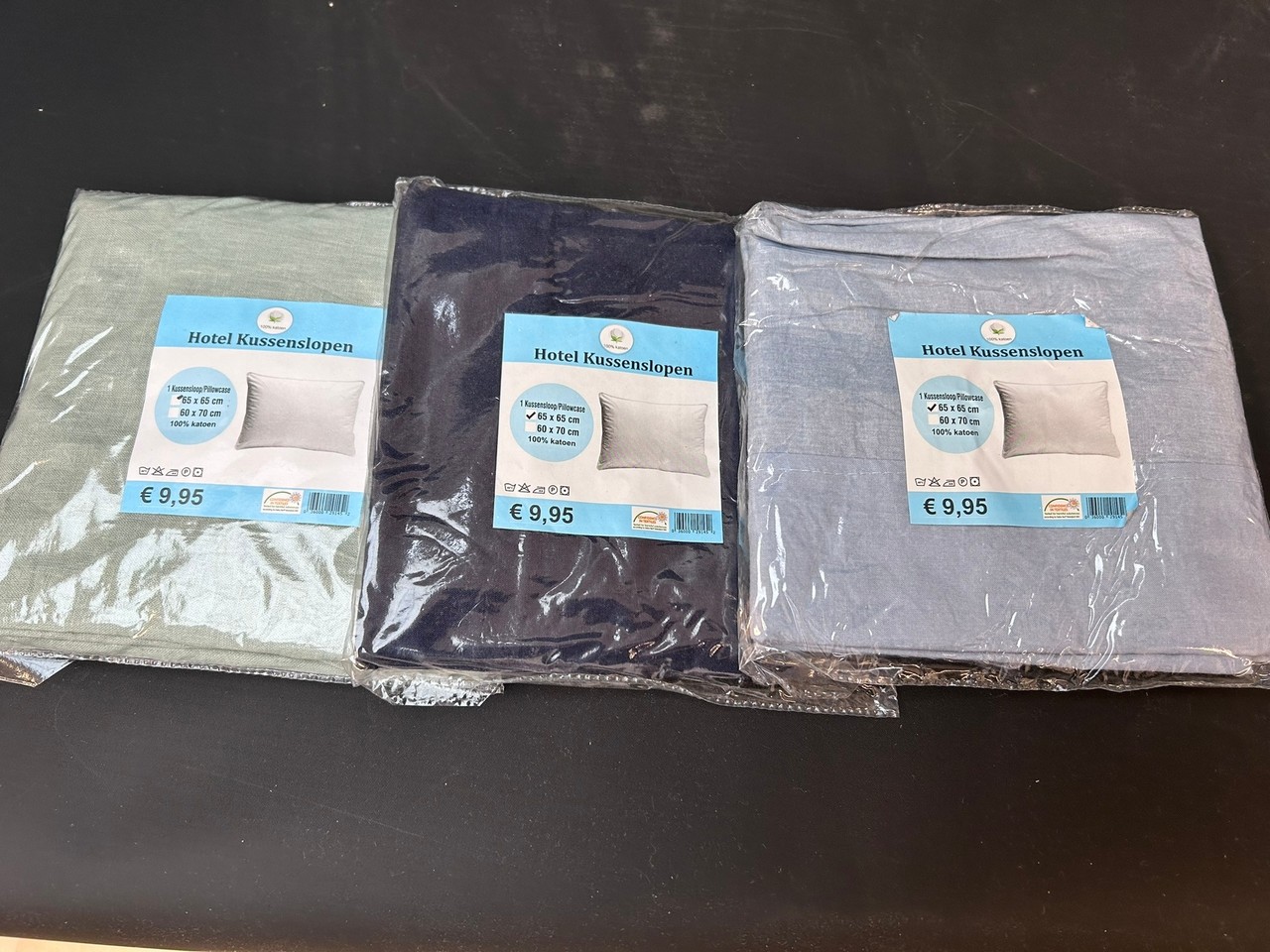 Stock Assorti Kussensloop - Per  stuk verpakt, 100 stuks in doos