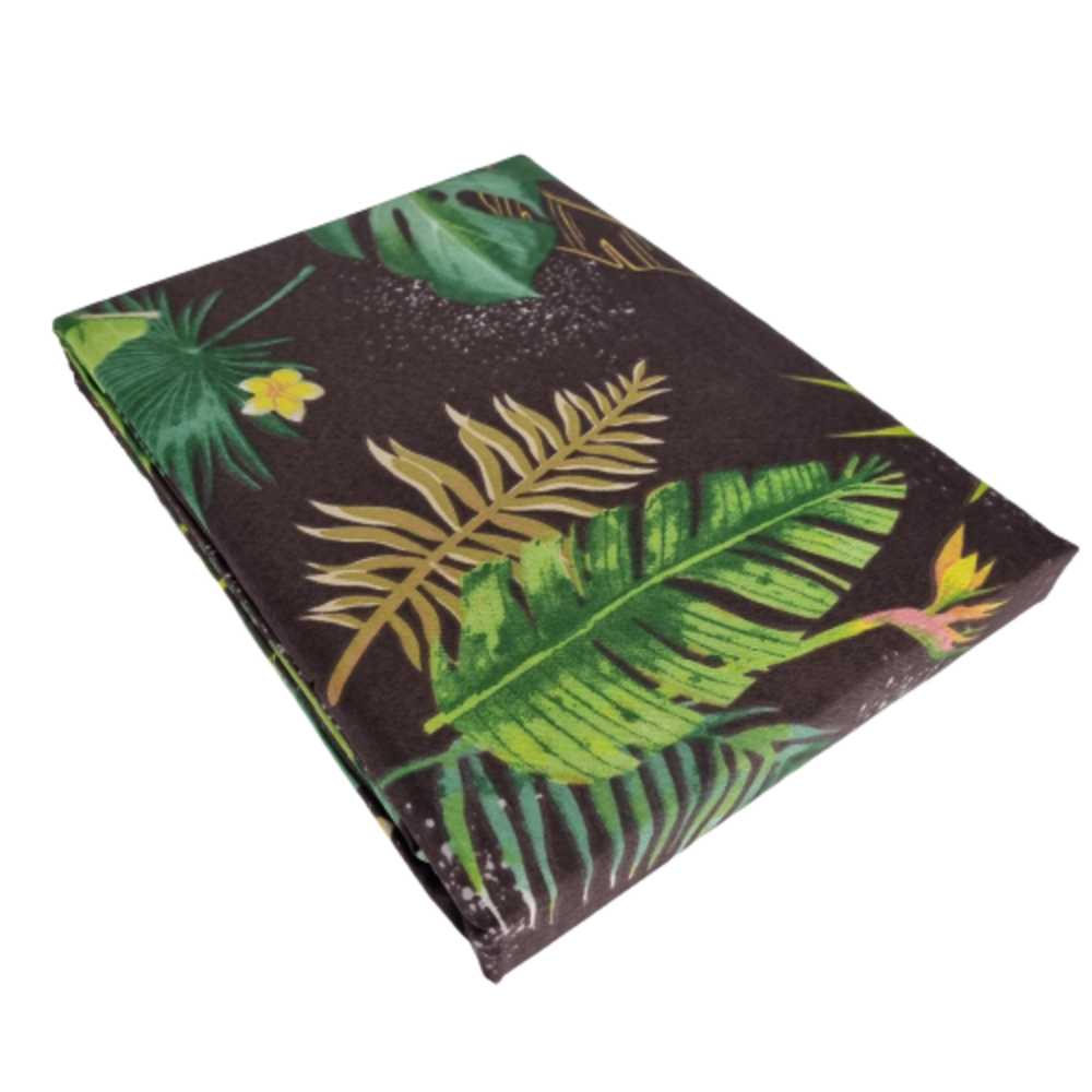 Refined Bedding Dekbedovertrek Guyana met Jungle Bladeren