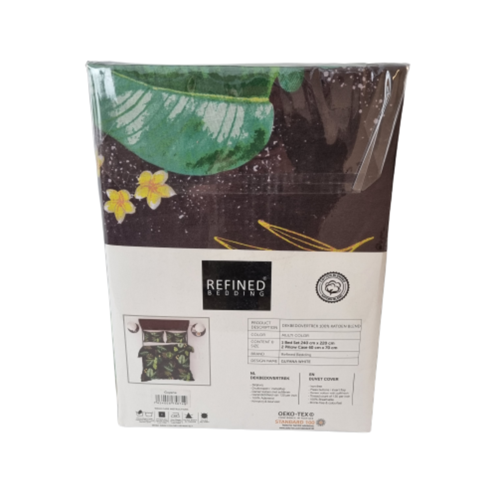 Refined Bedding Duvet cover Guyana with Jungle Leaves Refined Bedding Duvet cover Guyana with Jungle Leaves
