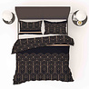 Refined Bedding Art Deco Dekbedovertrek Black Refined Bedding Art Deco Dekbedovertrek Black