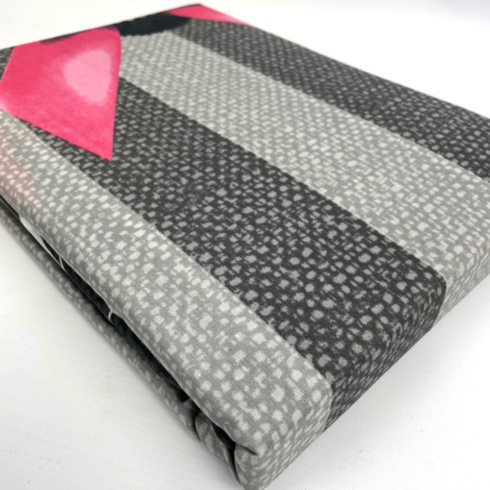 Refined Bedding Eternal Love Dekbedovertrek Antraciet Roze