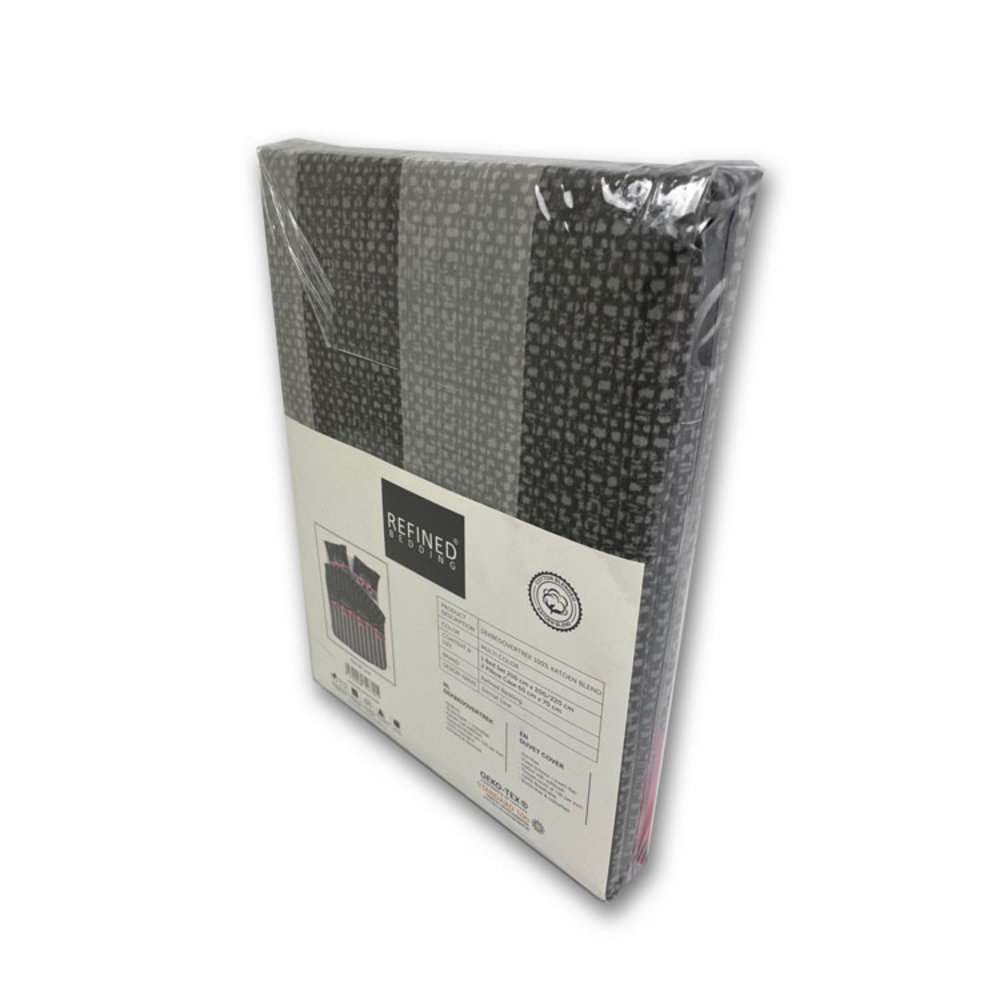 Refined Bedding Ewige Liebe Bettbezug Anthrazitrosa