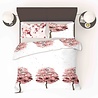 Refined Bedding Refined Bedding Dekbedovertrek Cherry Blossom Rood Refined Bedding Refined Bedding Dekbedovertrek Cherry Blossom Rood