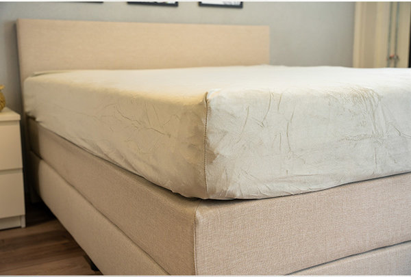 Beau Maison Fluwelen Hoeslaken Zilver | Velvet velours