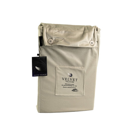 Beau Maison Velvet fitted sheet Silver Velvet/velour