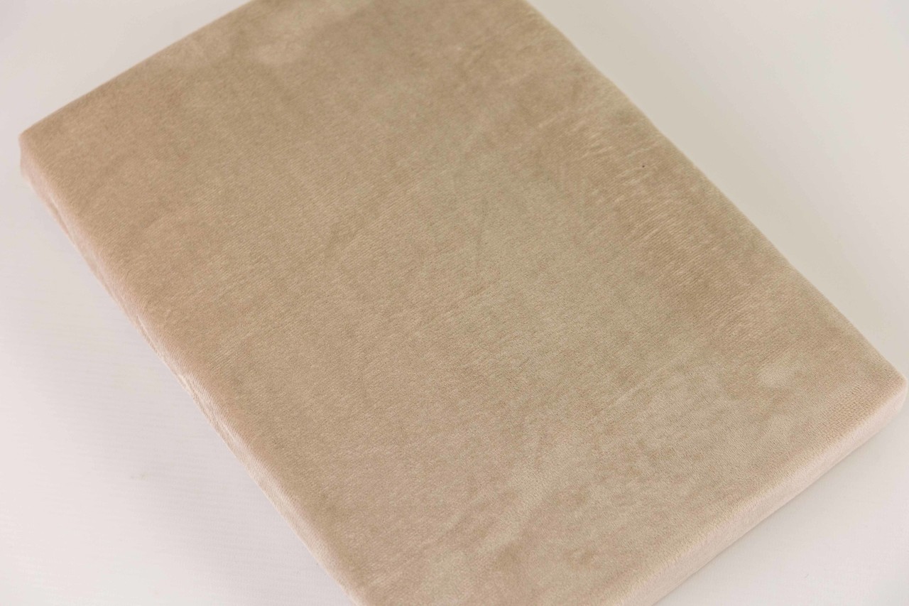 Beau Maison Velvet Fitted Sheet Taupe Gray | Velvet Velour