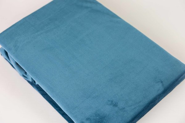 Beau Maison Fluwelen Hoeslaken Petrol Blauw | Velvet Velours