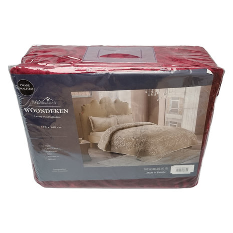 Beau Maison Embossed Uni Woondeken Bordeaux 220 x 240 cm | Zware Kwaliteit Beau Maison Embossed Uni Woondeken Bordeaux 220 x 240 cm | Zware Kwaliteit