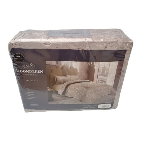Beau Maison Embossed Uni Blanket Gray 220 x 240 cm | Heavy Quality Beau Maison Embossed Uni Blanket Gray 220 x 240 cm | Heavy Quality