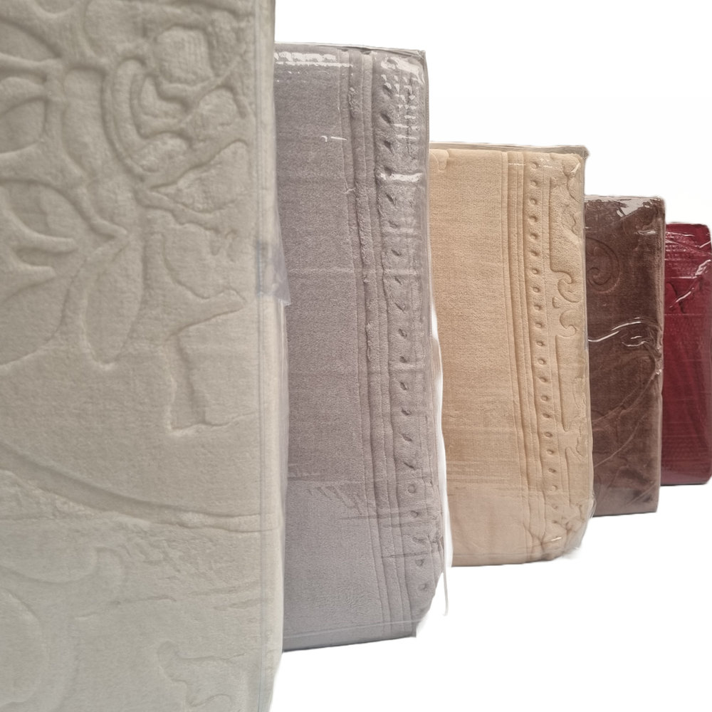 Beau Maison Embossed Uni Woondeken Grey 220 x 240 cm | Zware Kwaliteit