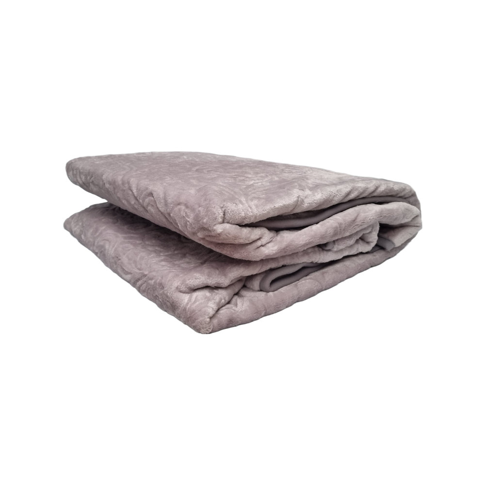 Beau Maison Embossed Uni Blanket Gray 160 x 220 cm | Heavy Quality Beau Maison Embossed Uni Blanket Gray 160 x 220 cm | Heavy Quality