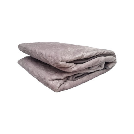 Beau Maison Embossed Uni Woondeken Grey 160 x 220 cm | Zware Kwaliteit Beau Maison Embossed Uni Woondeken Grey 160 x 220 cm | Zware Kwaliteit