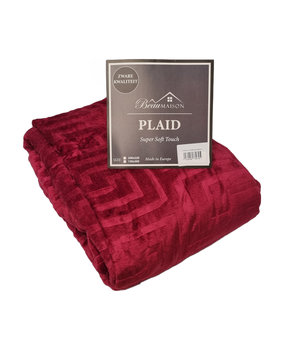Beau Maison Dubbeldikke Plaid Bordeaux