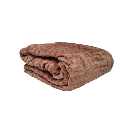 Beau Maison Double Thick Blanket | Plaid Brown Beau Maison Double Thick Blanket | Plaid Brown