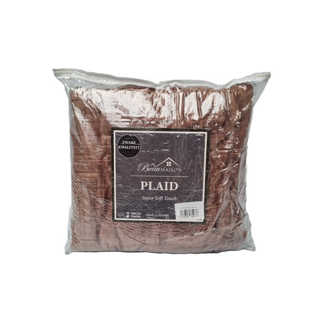 Beau Maison Doppelte dicke Decke | Plaid Braun