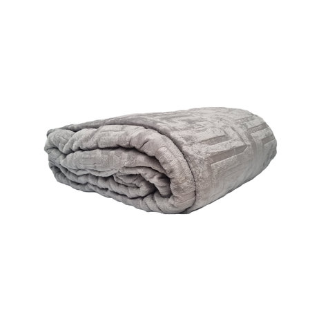 Beau Maison Double Thick Blanket | Plaid Gray Beau Maison Double Thick Blanket | Plaid Gray