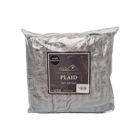 Beau Maison Dubbeldikke Deken | Plaid Grijs Beau Maison Dubbeldikke Deken | Plaid Grijs