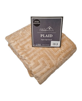 Beau Maison Dubbeldikke Plaid Cappuccino