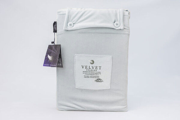 Beau Maison Fluwelen Dekbedovertrek Zilver Velvet/Velours