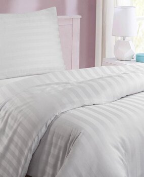 Stock Hotel Linen Satin Stripe 27 mm
