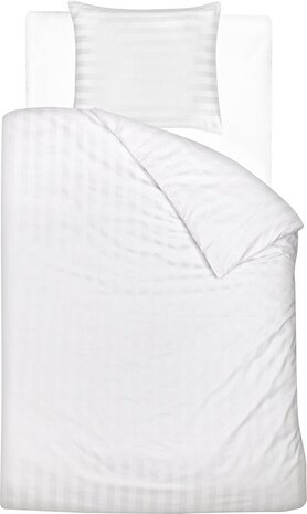 Stock Hotel Linen Cotton Satin Wide Stripe 27MM