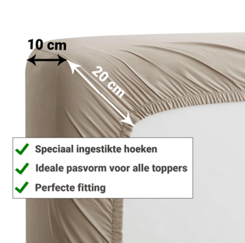 Beau Maison Topper Spannbetttuch Jersey Anthrazit