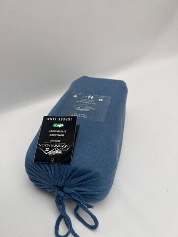 Beau Maison Jersey fitted sheet in Blue