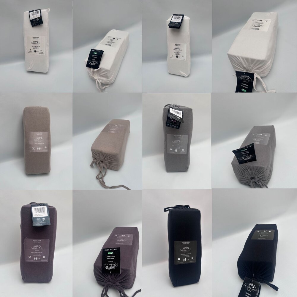 Beau Maison Fitted sheet Cotton Jersey Ocher yellow