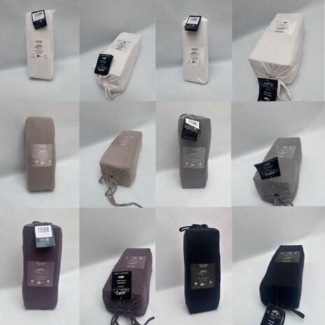 Beau Maison Spannbetttuch Cotton Jersey Ockergelb