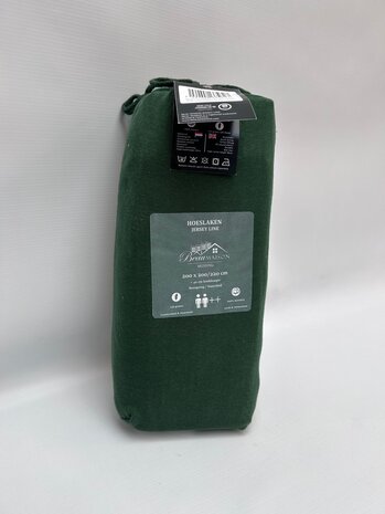 Beau Maison Jersey Fitted Sheet Dschungelgrün