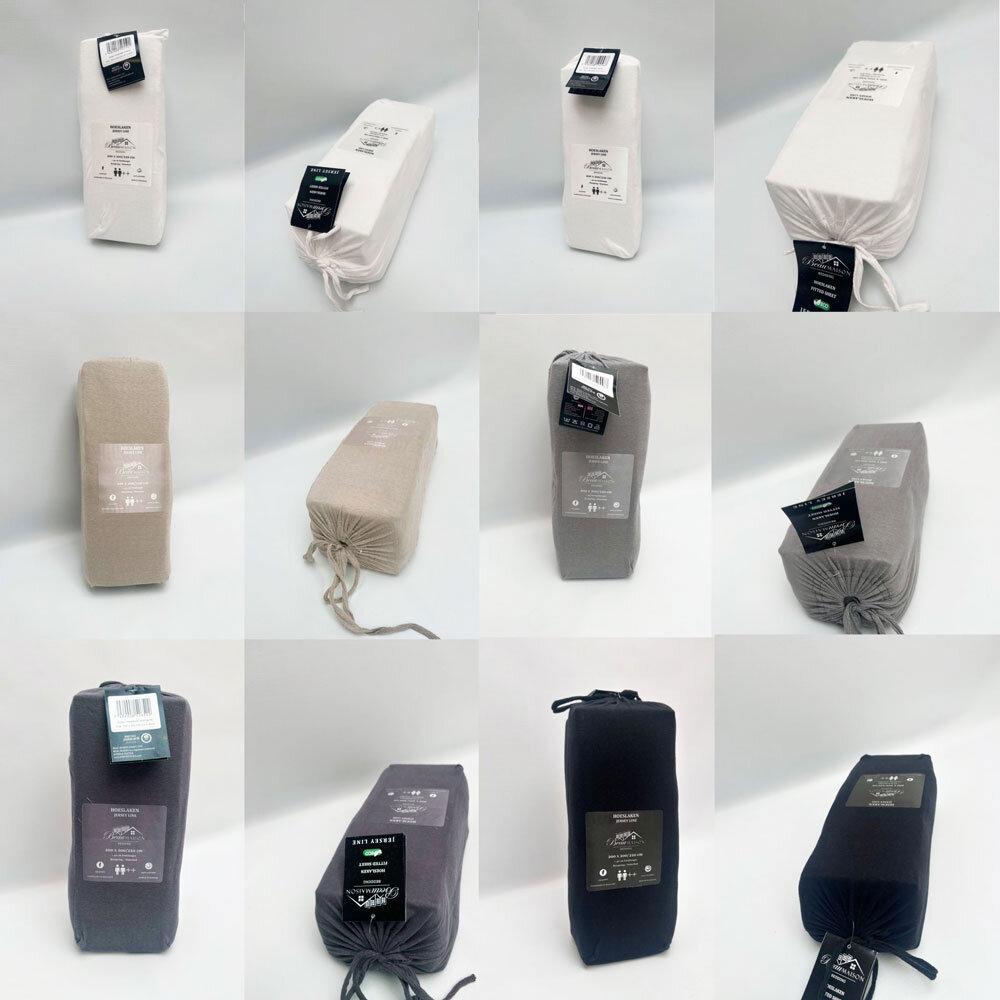 Beau Maison Jersey Fitted Sheet Jungle Green