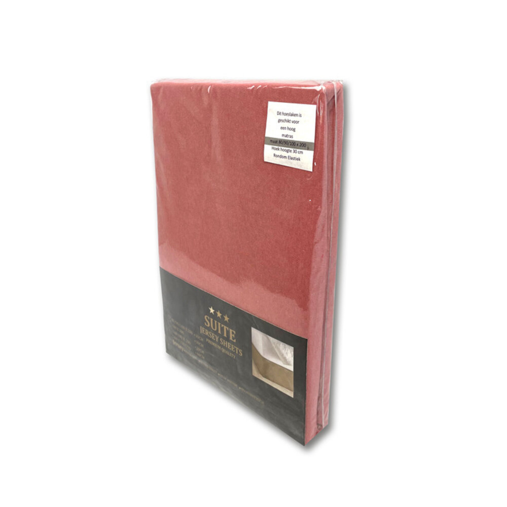 Suite Sheets Jersey Hoeslaken Rose Wood SALE