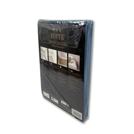 Suite Sheets Jersey Hoeslaken Blauw SALE