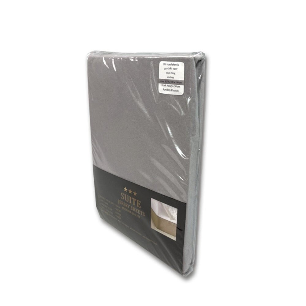 Suite Sheets Jersey-Spannbetttuch Grau SALE Suite Sheets Jersey-Spannbetttuch Grau SALE