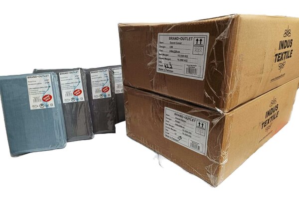 Stock Einfarbige Baumwoll-Bettbezüge - Regenerated Cotton