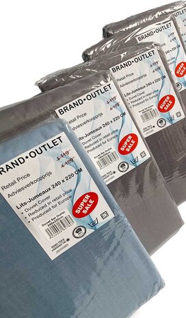 Stock Einfarbige Baumwoll-Bettbezüge - Regenerated Cotton