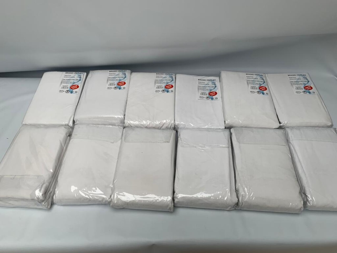 Stock Einfarbige Baumwoll-Bettbezüge White - Regenerated Cotton Stock Einfarbige Baumwoll-Bettbezüge White - Regenerated Cotton