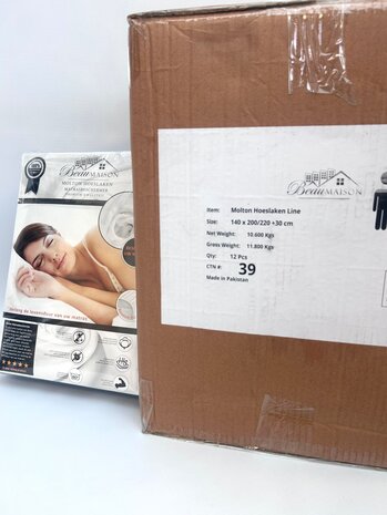 Beau Maison Matrasbeschermer - Molton Hoeslaken 180 grams per m2