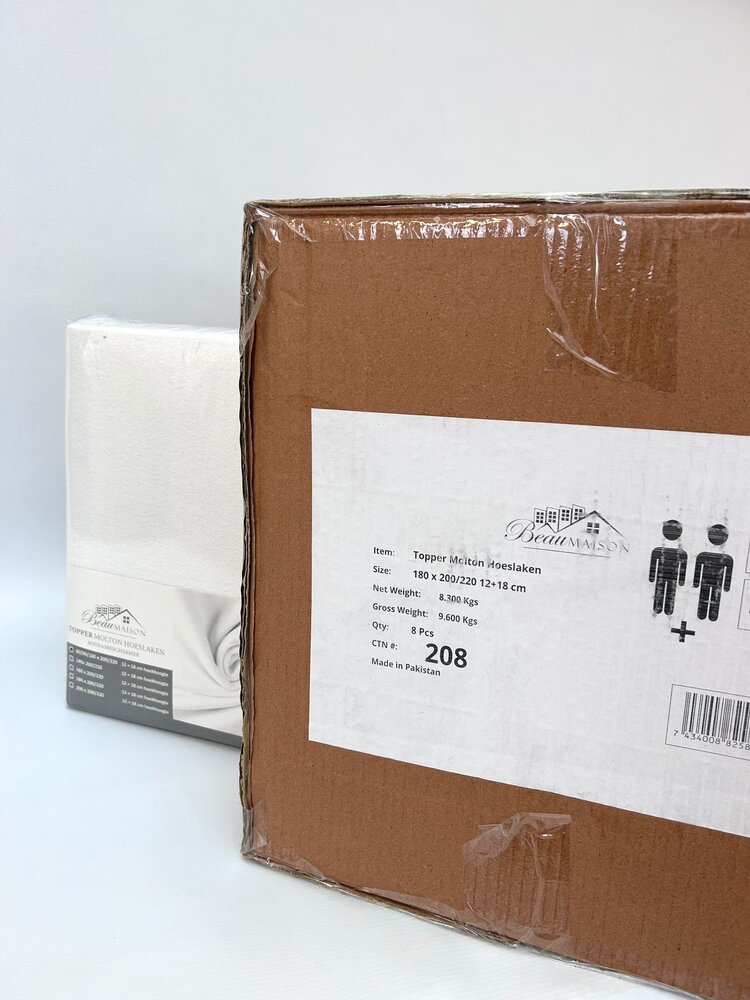 Beau Maison Molton-Topper – Molton 80 % Baumwolle