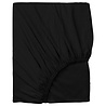 Beau Maison Dubbel Geweven Jersey Split Topper Hoeslaken Zwart Beau Maison Dubbel Geweven Jersey Split Topper Hoeslaken Zwart