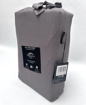 Beau Maison Split Topper Double Jersey Fitted Sheet Anthracite