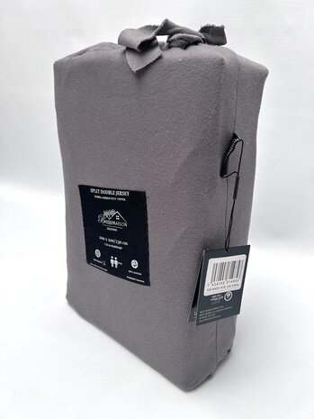 Beau Maison Doppelt gewebtes Jersey-Split-Topper-Spannbettlaken, Anthrazit