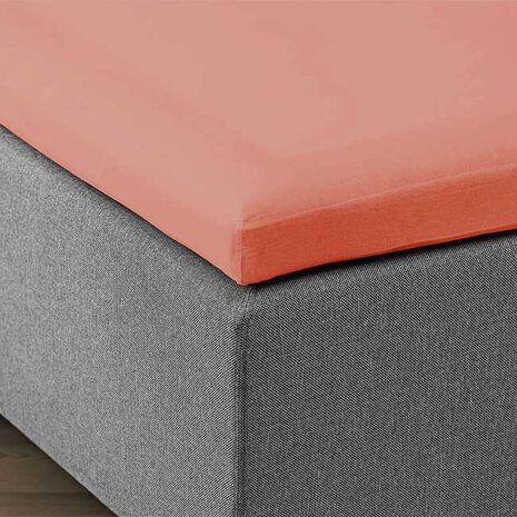 Beau Maison Dubbel Geweven Jersey Topper Hoeslaken Nude Roze Beau Maison Dubbel Geweven Jersey Topper Hoeslaken Nude Roze