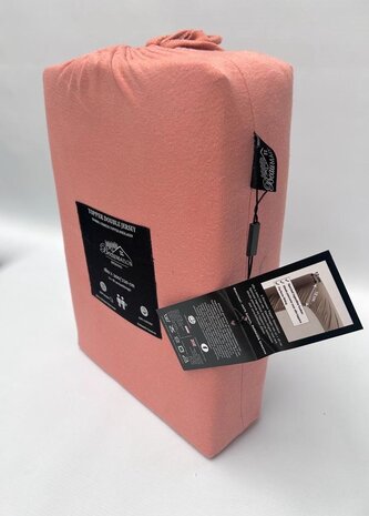 Beau Maison Doppelt gewebtes Jersey-Topper-Spannbetttuch Nude Pink