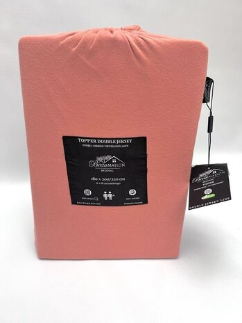 Beau Maison Doppelt gewebtes Jersey-Topper-Spannbetttuch Nude Pink