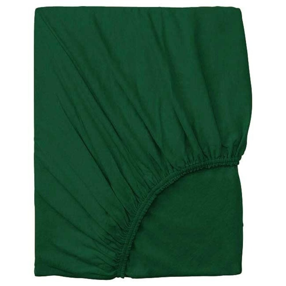 Beau Maison Double Jersey Fitted Sheet Forest Green Beau Maison Double Jersey Fitted Sheet Forest Green